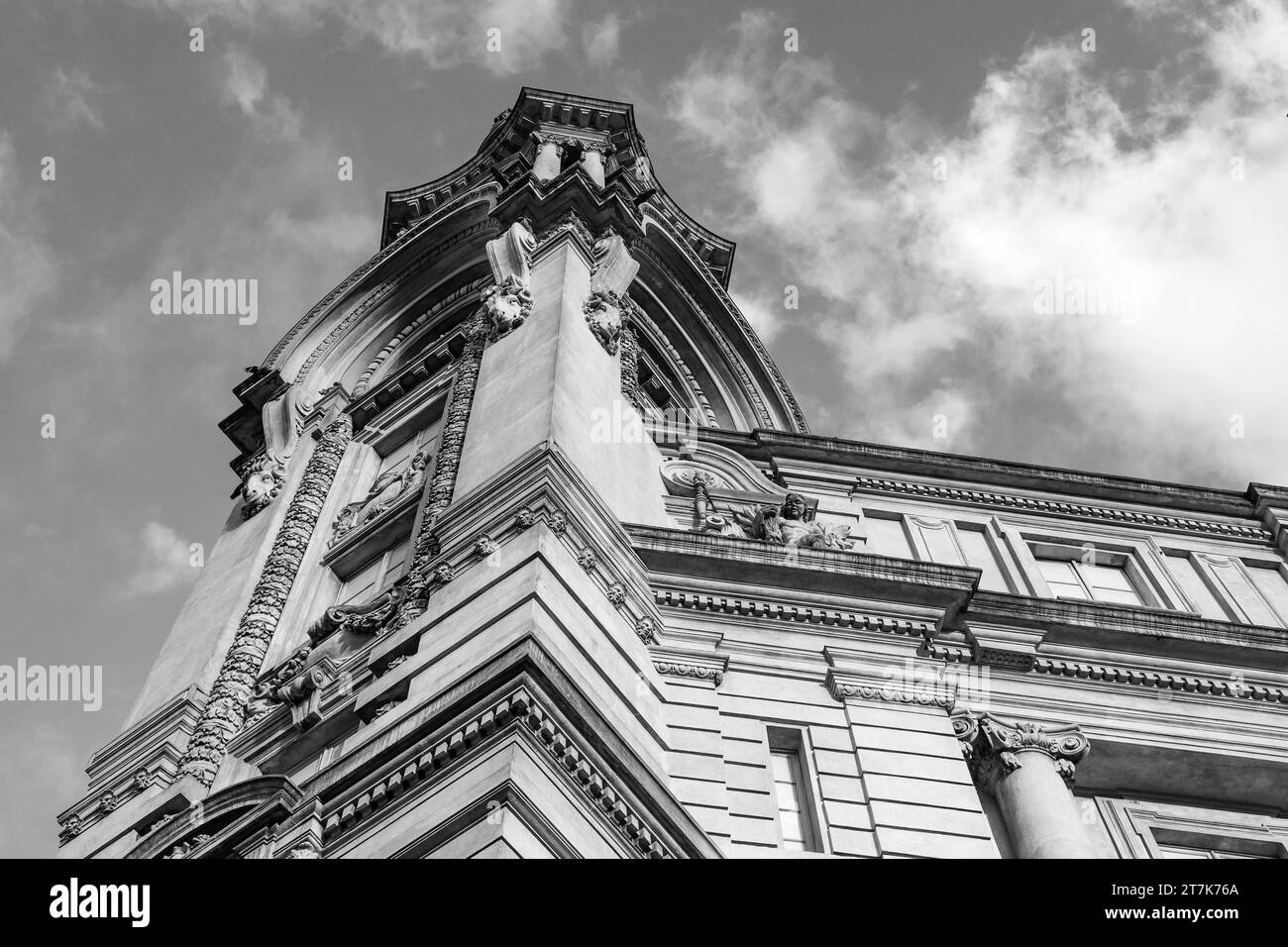 Santos city, Brazil. Coffee Stock Exchange building, current museum of
