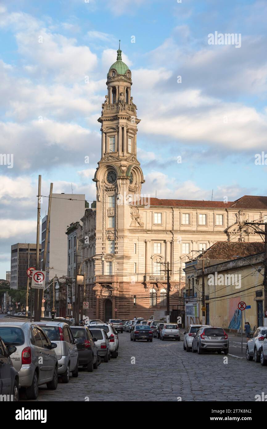 Santos city, Brazil. Coffee Stock Exchange building, current museum of