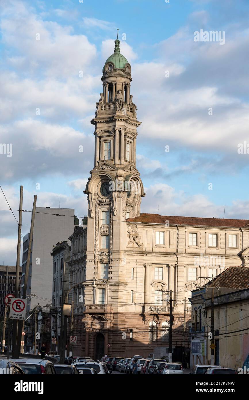 Santos city, Brazil. Coffee Stock Exchange building, current museum of