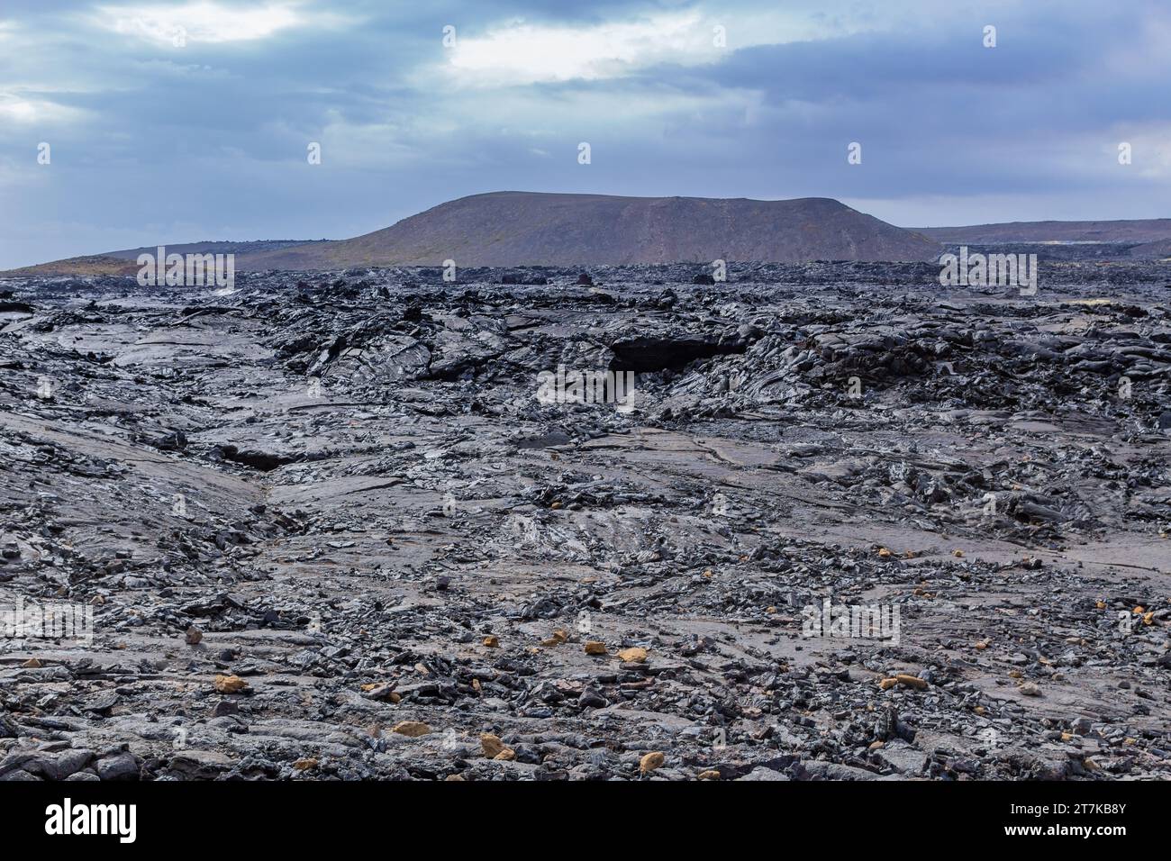 Lava rocks still cooling down near Geldingadalir active Volcano from ...