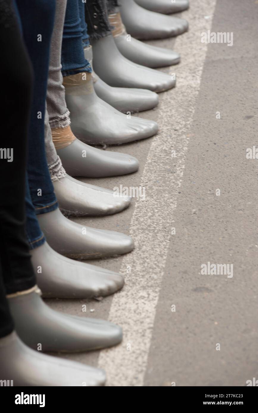 Person Standing On The Feet, Standpoint Or Point Of View Person Standing On The Feet Credit: Imago/Alamy Live News Stock Photo