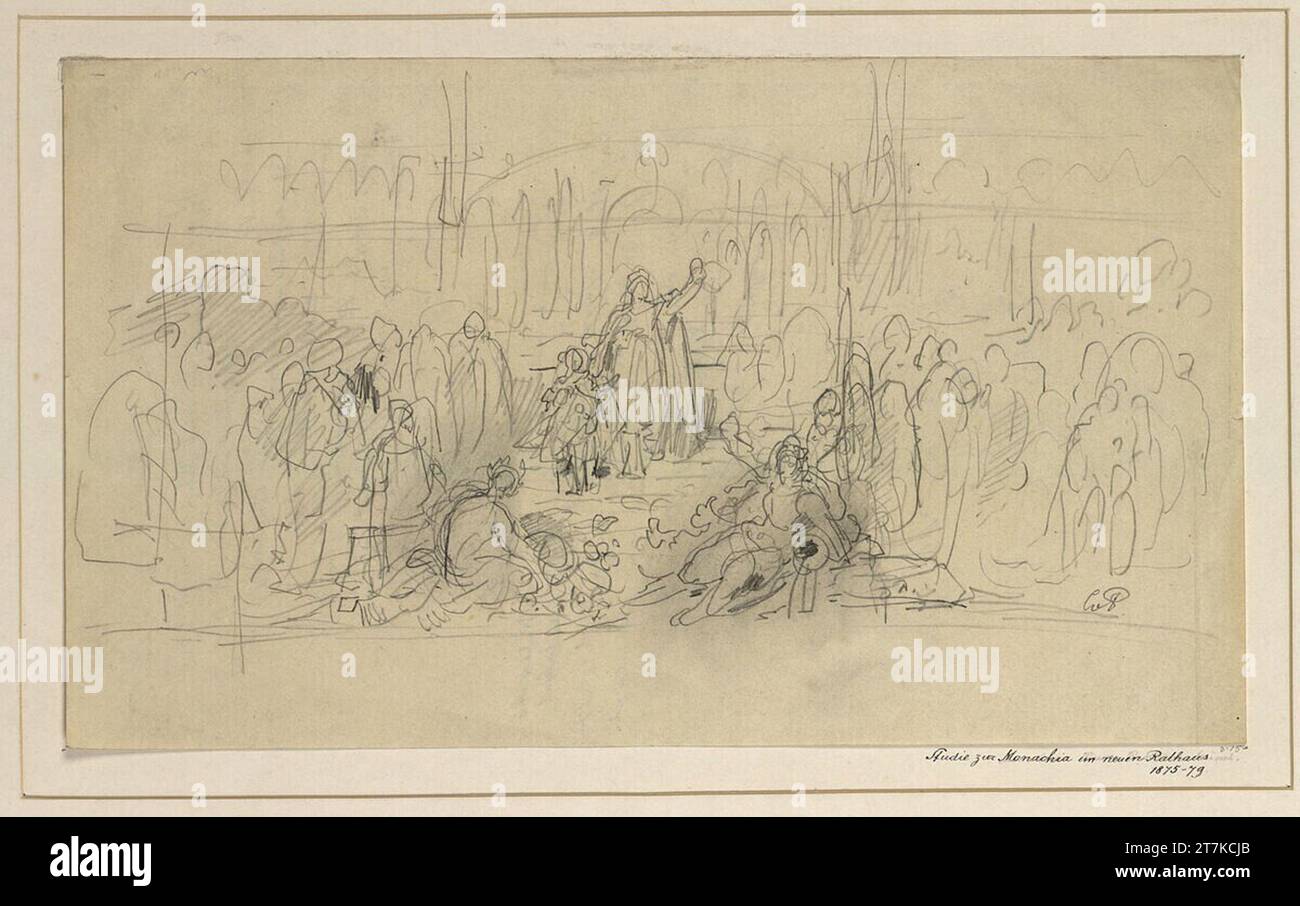 Karl Theodor von Piloty Study on the 