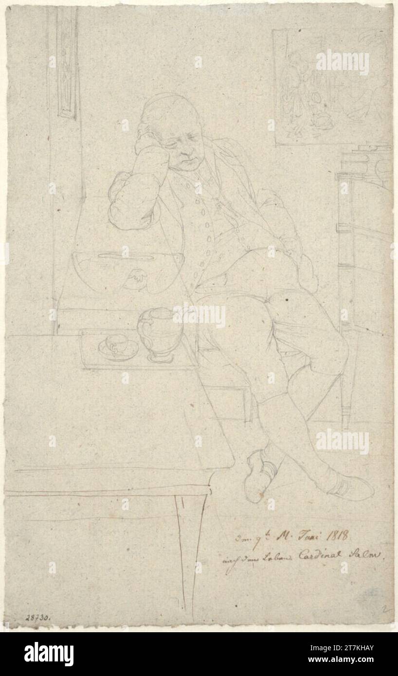 Johann Evangelist Scheffer von Leonhartshoff Portrait of the seated