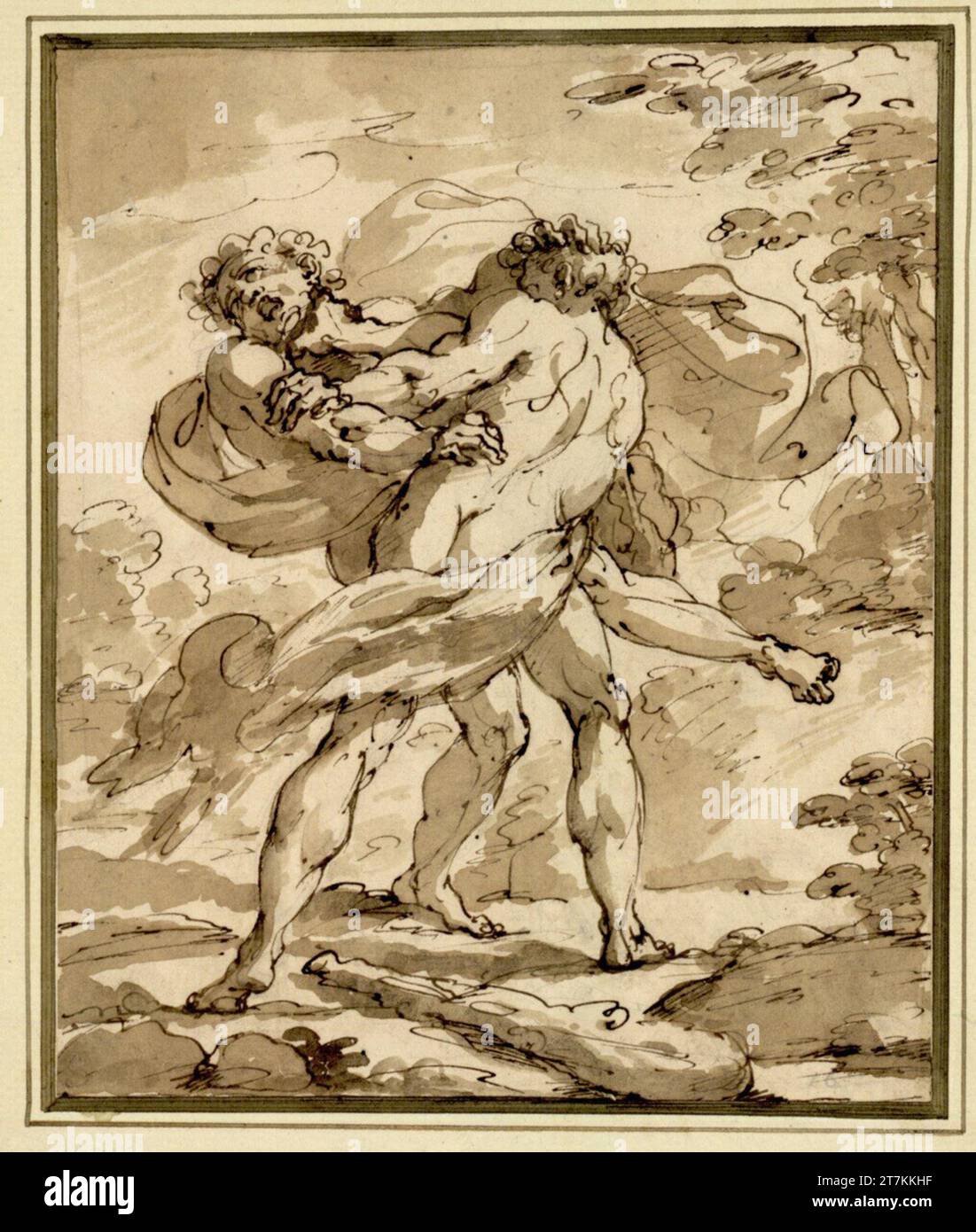 Antaeus and hercules drawing hi-res stock photography and images - Alamy