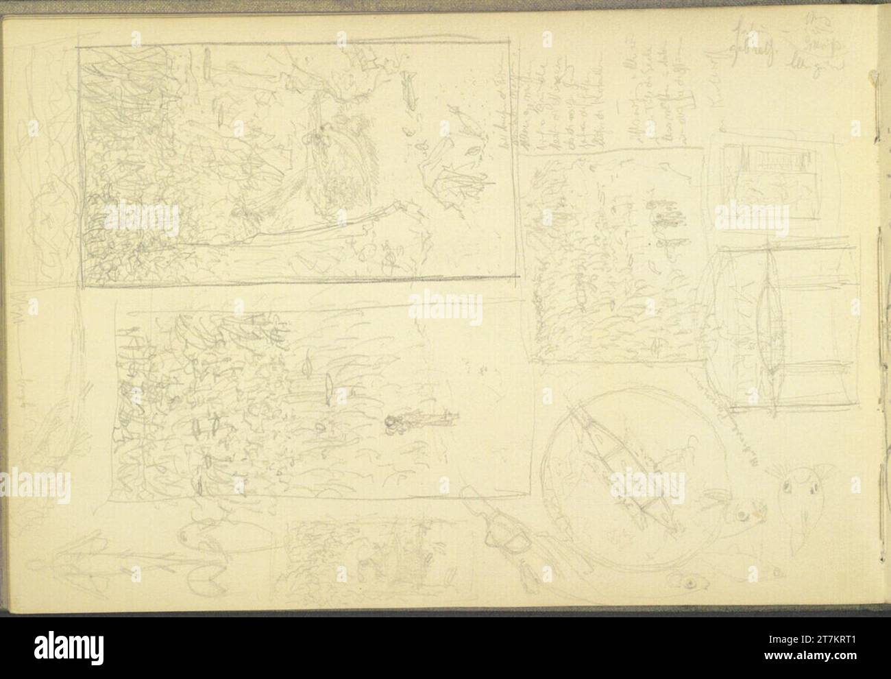 Alexander Rothaug Composition designs; Studies of water mixes in front ...