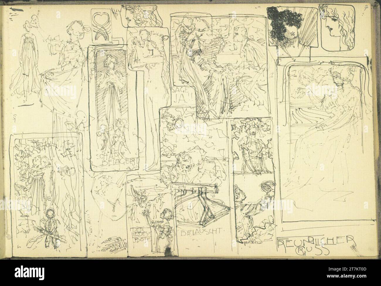 Alexander Rothaug Different sketches; 