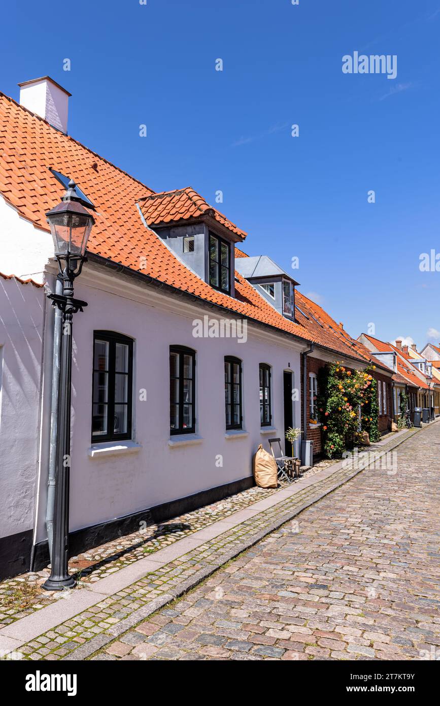 Streets in Ribe, the oldest town of Denmark Stock Photo Alamy