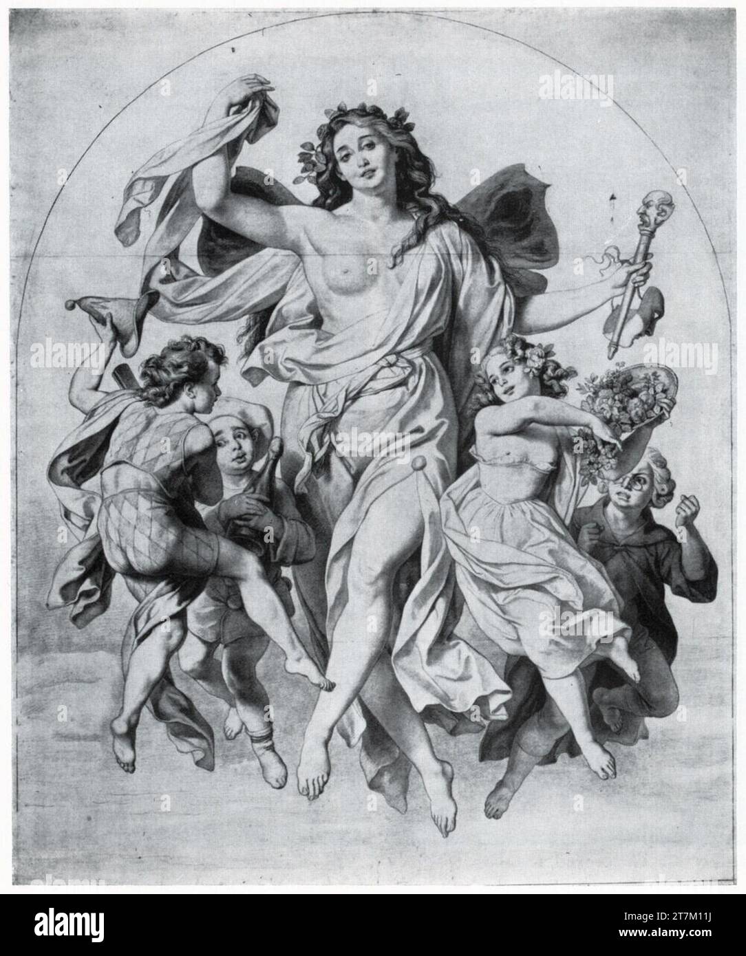 Franz Joseph Dobyaschofsky Dance and facial expressions. Coal 18651866