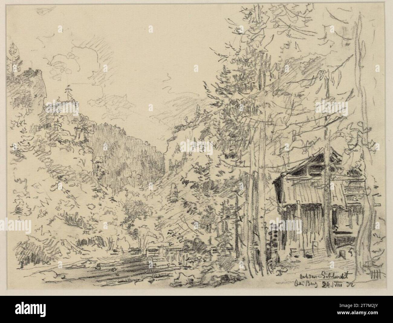 Hermann Heller Ochsen - gorge. Coal, pencil 1932 , 1932 Stock Photo - Alamy