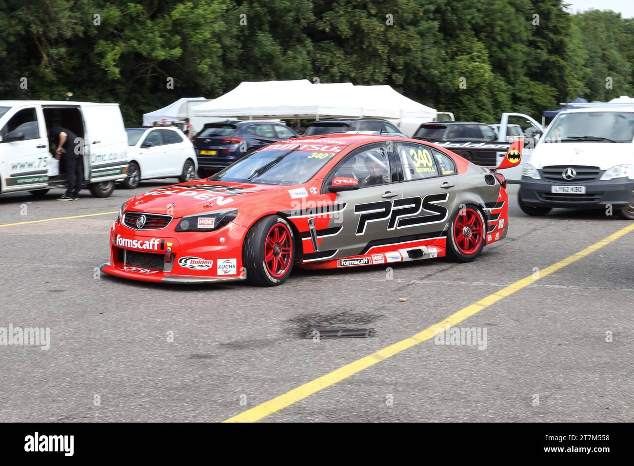 2006 Holden Commodore ssv race car at Bernie's V8 & Historic Outlaws car racing at Brands Hatch - 8th July 2023 Stock Photo