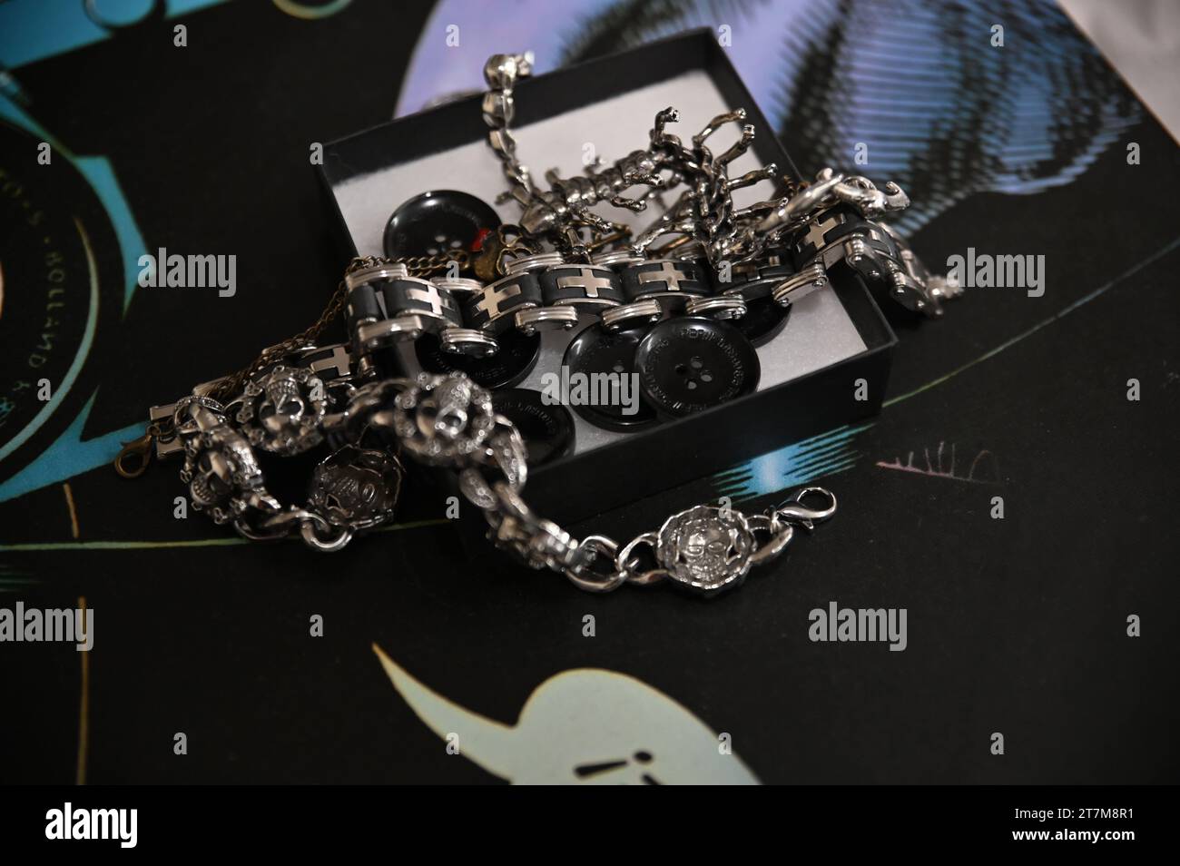 Bracelets and Buttons Stock Photo - Alamy