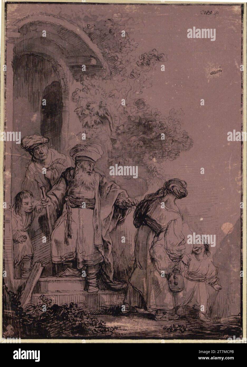 Christian Wilhelm Ernst Dietrich Violation of the hagar. Pen and ...