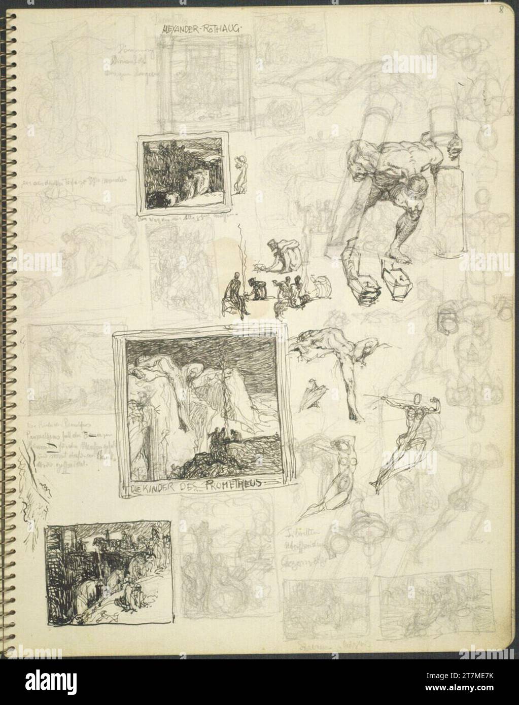 Alexander Rothaug Different sketches; 