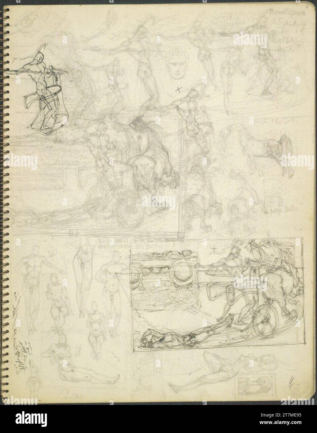 Alexander Rothaug Different sketches. Pencil; Ink spring around 1928 ...