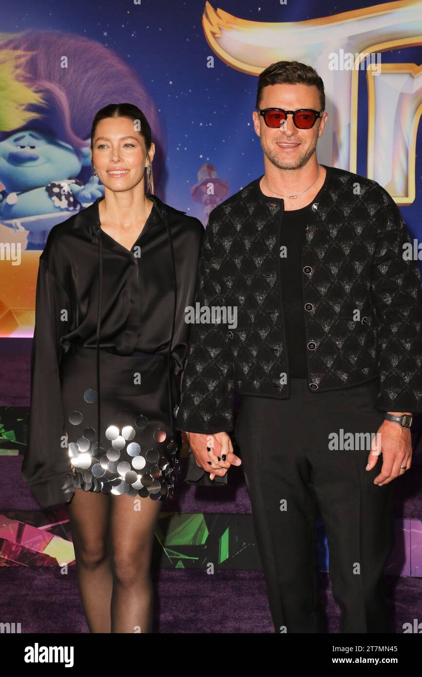 Los Angeles, USA. 16th Nov, 2023. Jessica Biel, Justin Timberlake at