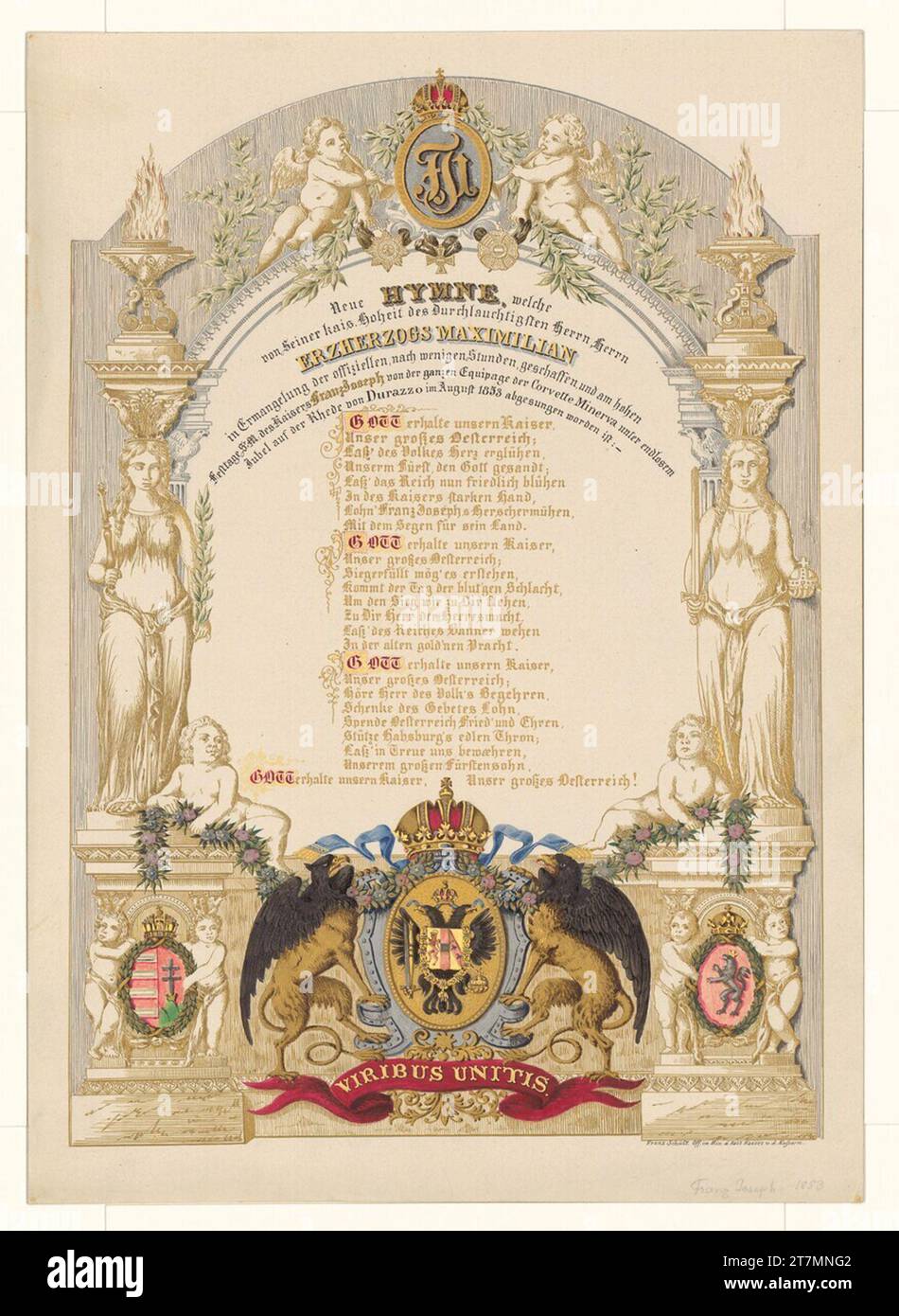 Franz Schütz Archduke Maximilian of Austria wrote text on the imperial ...