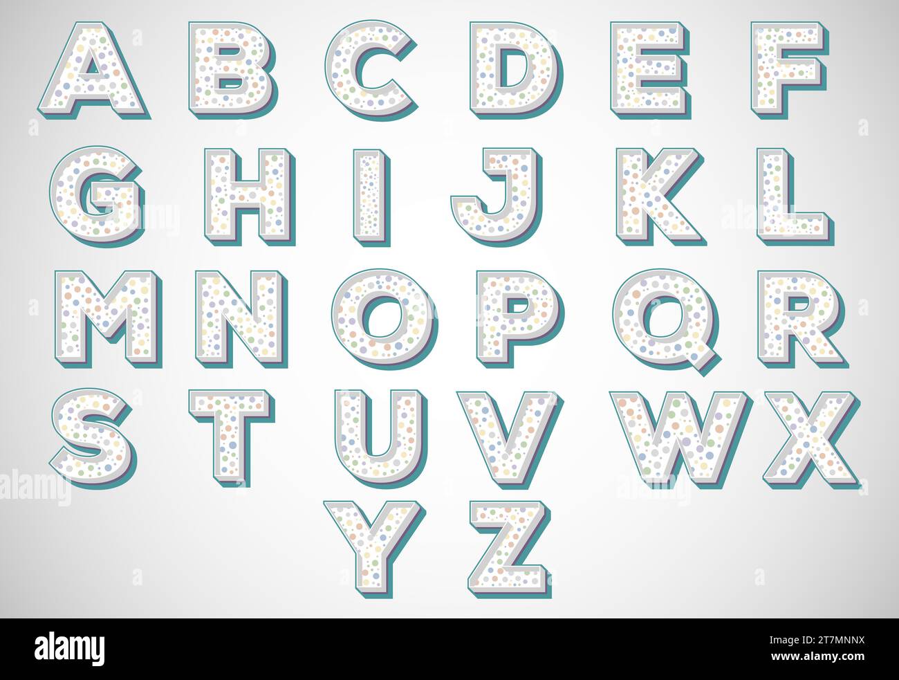 English alphabet. Retro style bold modern vector alphabet design Stock ...