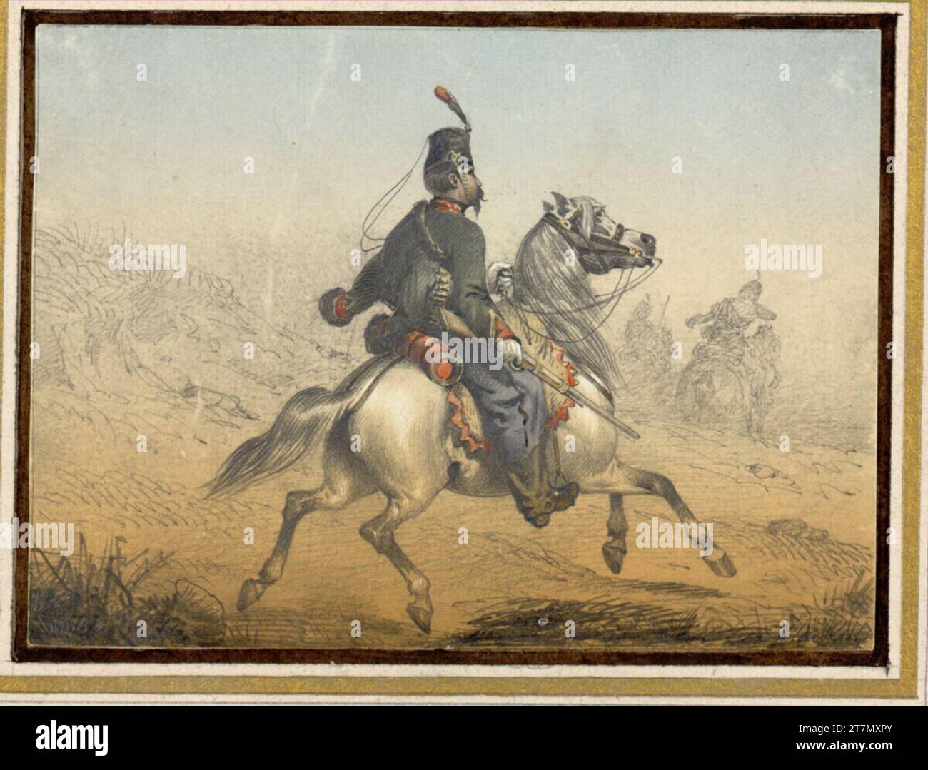 Fanfare de Hussards 木版画 Fanfare de Hussards 木版画