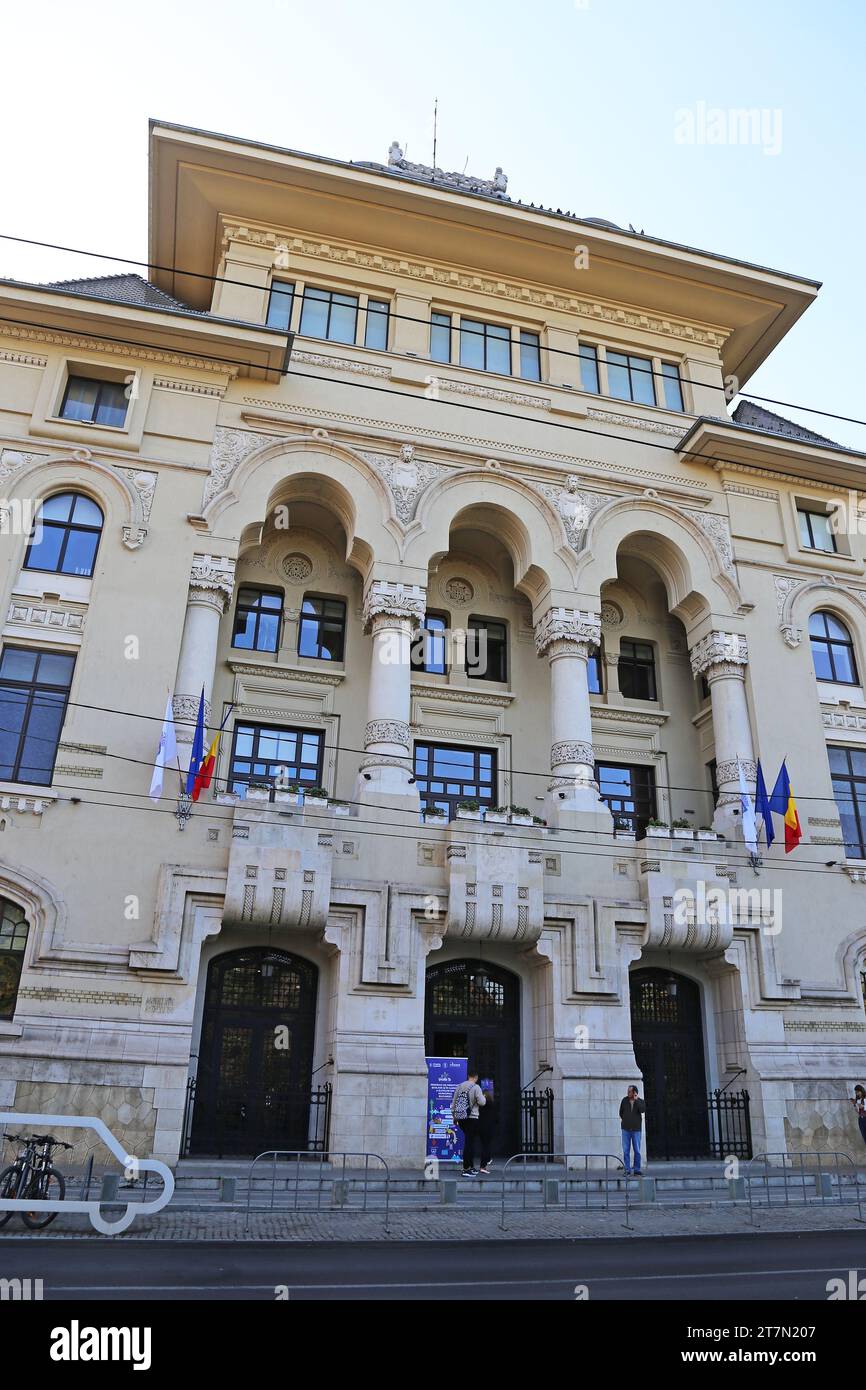 City Hall, Bulevardul Regina Elisabeta, Historic Centre, Bucharest, Municipality of Bucharest, Romania, Europe Stock Photo