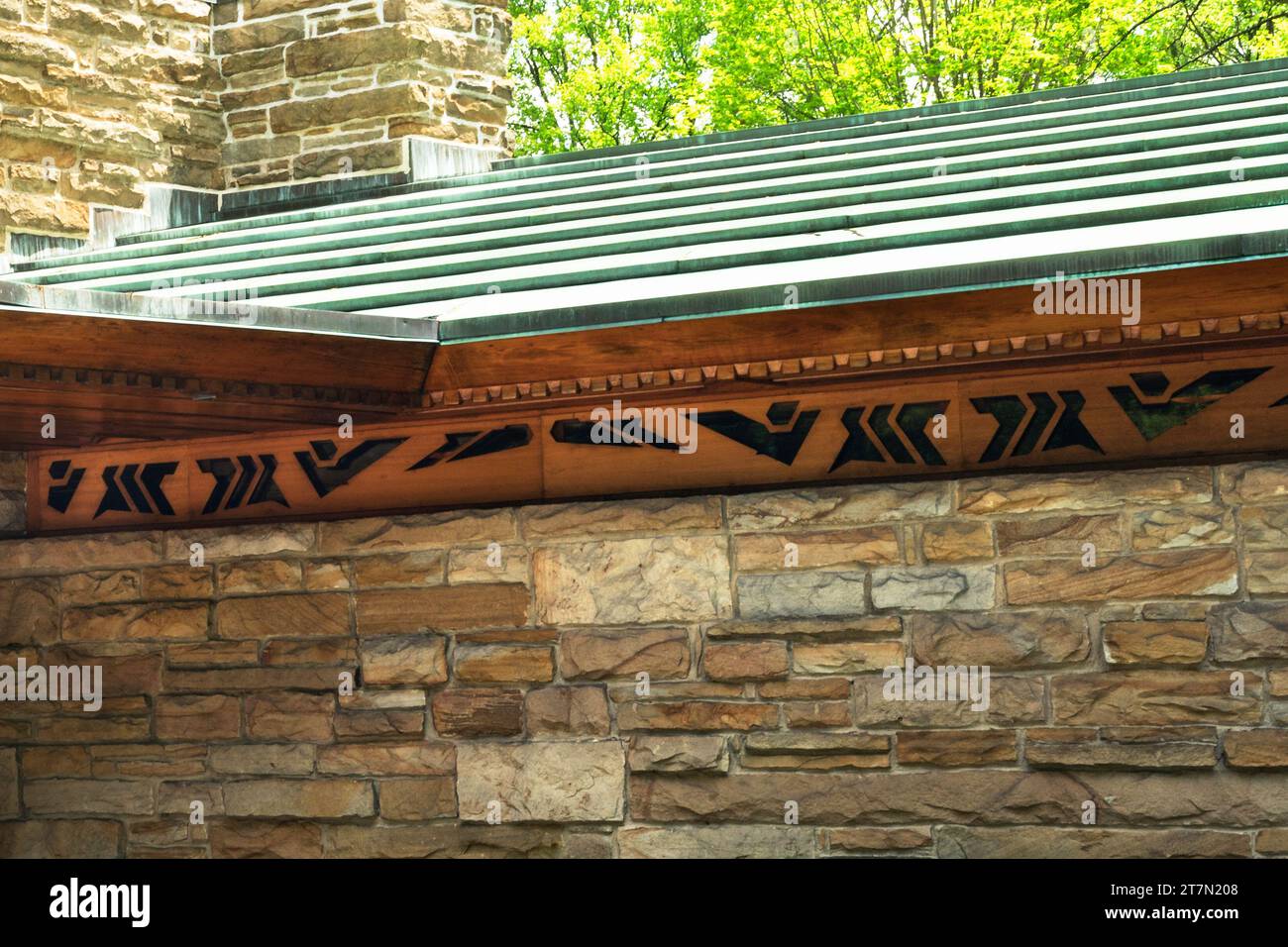 Kentuck Knob, Usonian styled architecture designed by Frank Lloyd Wright, Farmington, PA, USA Stock Photo