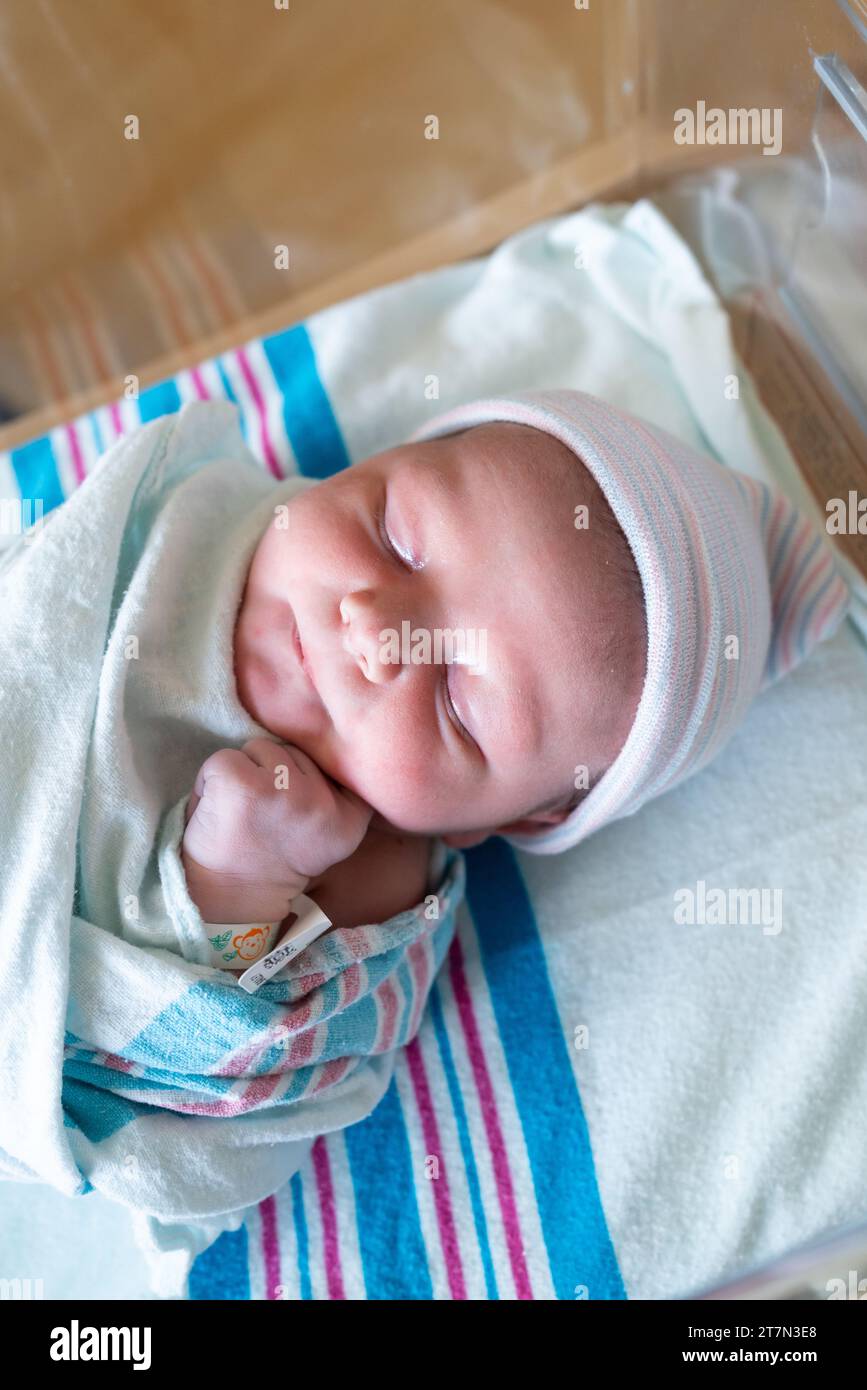 Newborn baby in a hospital Stock Photo - Alamy