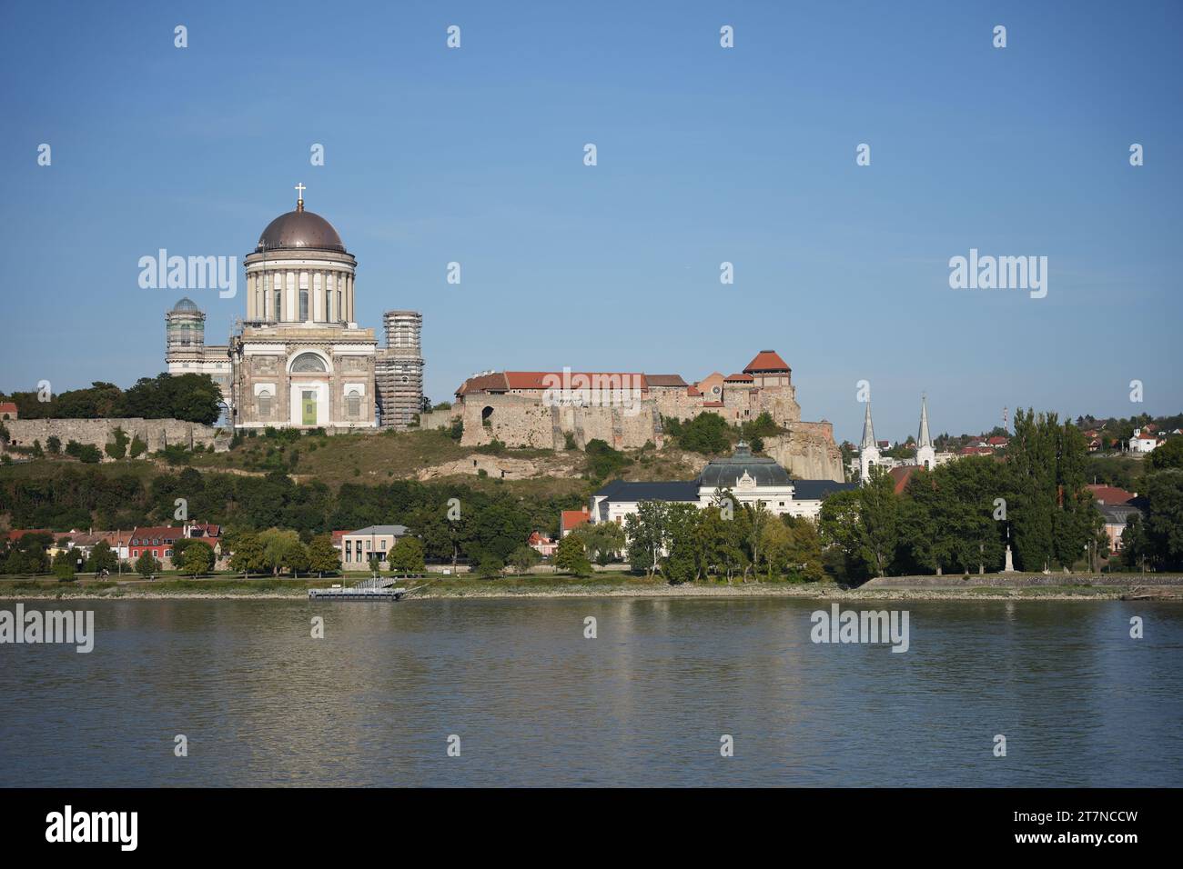 Esztergomi, Hungary 09.09.2023: The Primatial Basilica of the Assumption of the Blessed Virgin Mary and St Adalbert Stock Photo