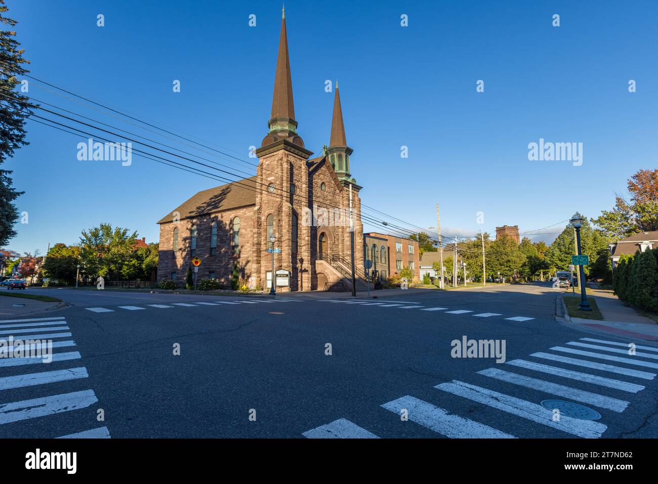 First United Methodist Church Marquette, United States Stock Photo