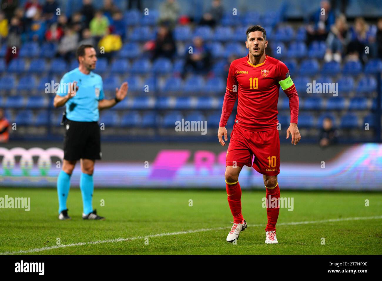 Uefa European Qualifiers 2024 Hi Res Stock Photography And Images Alamy   Podgorica Montenegro 161123 November 2023 Stevan Jovetic On Group G 2024 European Qualifiers Match Montenegro Lithuania At Gradski Stadion Podgorica Credit Stefan Ivanovicalamy Live News 2T7NP9E 