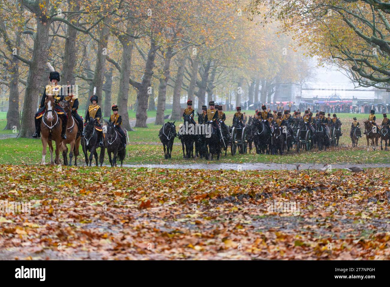 King's Troop Royal Horse Artillery (KTRHA) pulling First World Warera