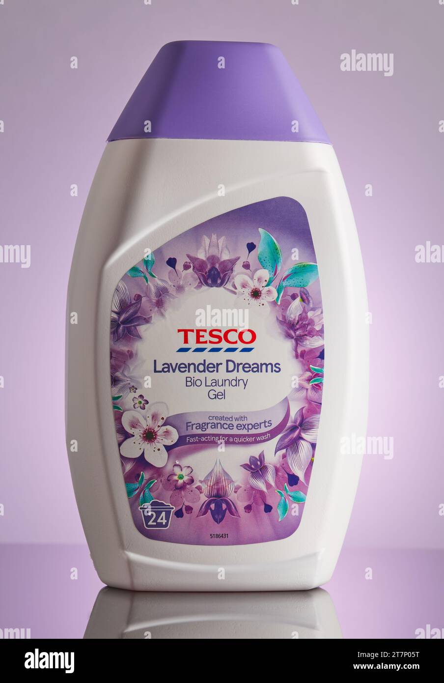 Mansfield,Nottingham,United Kingdom,16th November 2023:Studio product image of Tesco Laundry detergent. Stock Photo