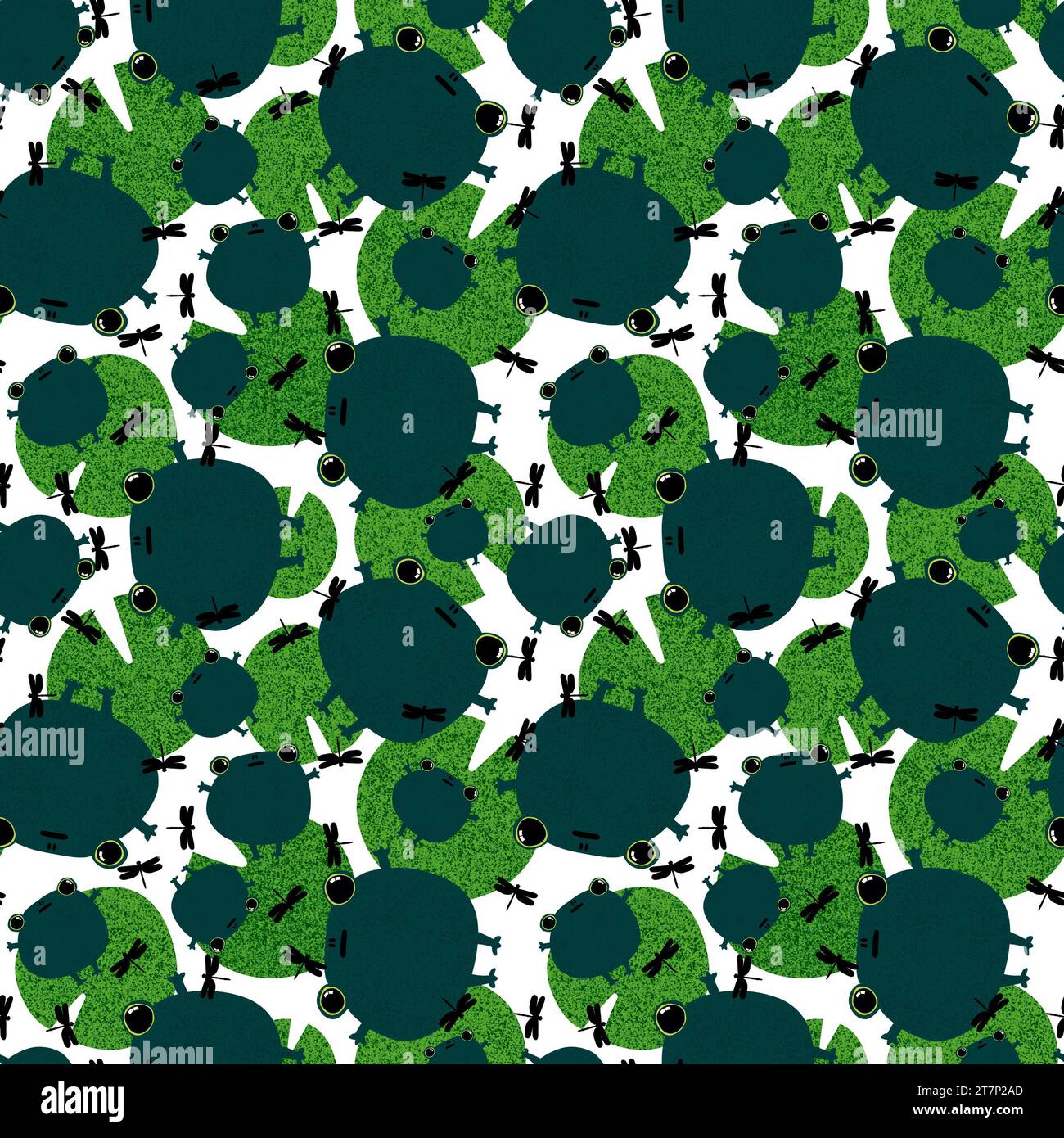 Cartoon animals seamless frogs pattern for wrapping paper and fabrics ...