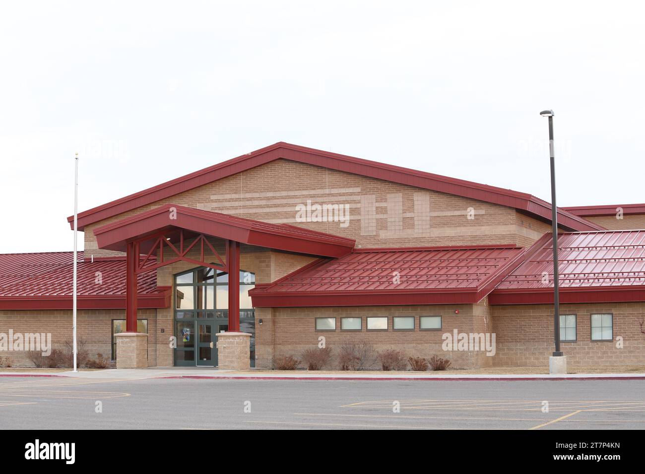 The exterior of the new Snake river elementary school in Rigby, Idaho