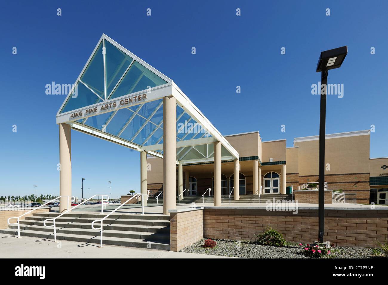 Rigby Idaho, USA, Aug. 28, 2013 Exterior image of the King fine arts