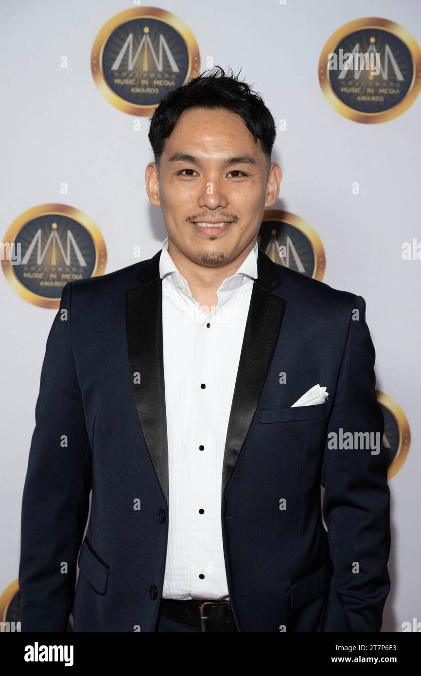 Los Angeles, USA. 15th Nov, 2023. Composer Taisuke Kimura attends 14th Hollywood Music in Media Awards at Avalon Hollywood, Los Angeles, CA November 15, 2023 Credit: Eugene Powers/Alamy Live News Stock Photo