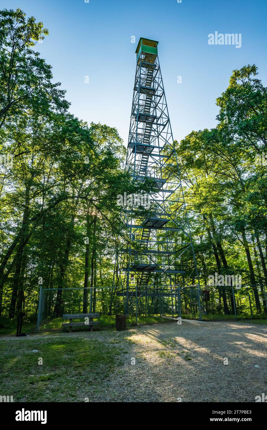Aiton Heights Fire Tower in Itasca State Park in Minnesota Stock Photo Alamy