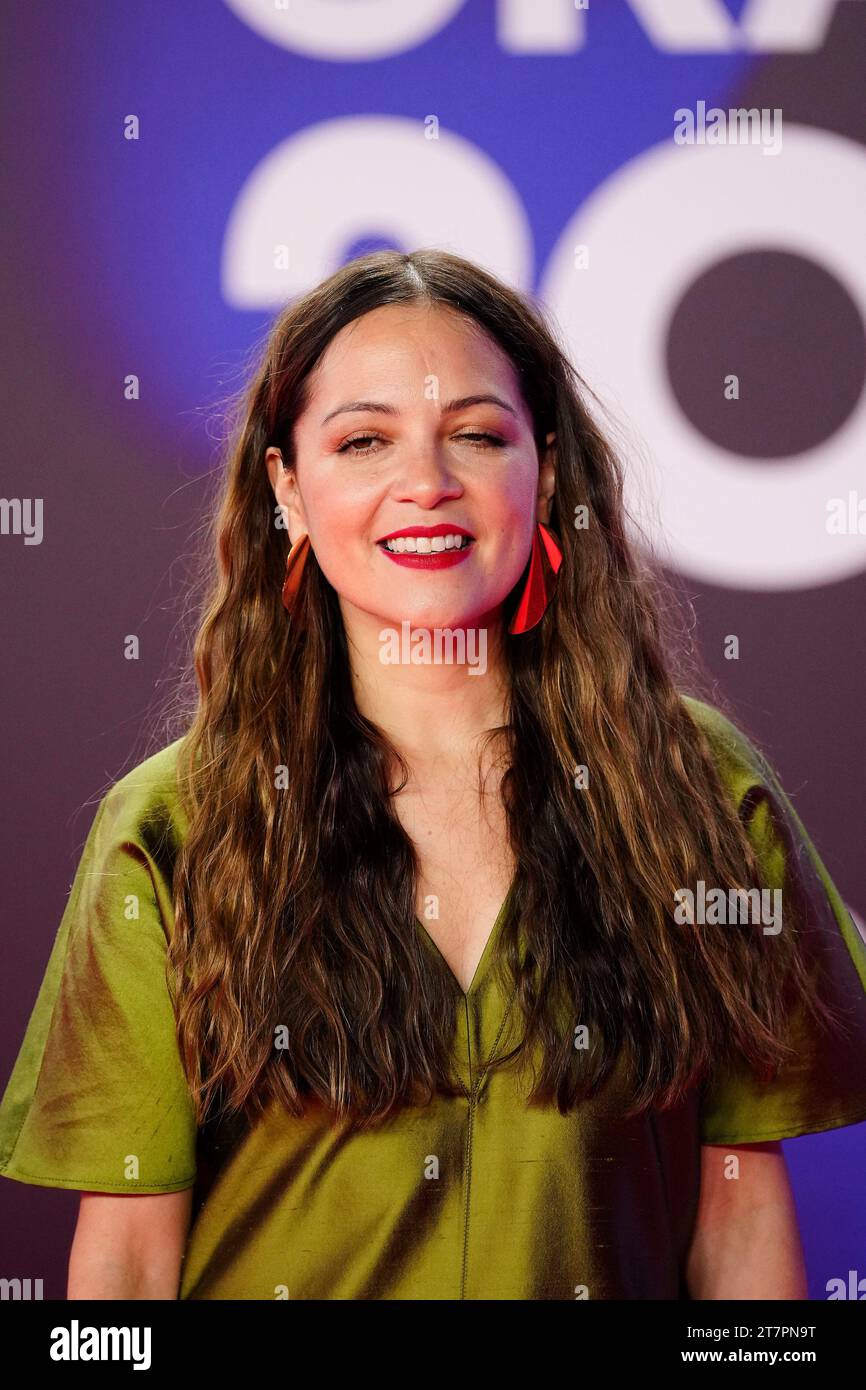 November 16, 2023, Seville, Andalucia, Spain: Natalia Lafourcade attends the red carpet during the 24th Annual Latin GRAMMY Awards at FIBES on November 16, 2023 in Seville, Spain (Credit Image: © Jack Abuin/ZUMA Press Wire) EDITORIAL USAGE ONLY! Not for Commercial USAGE! Stock Photo