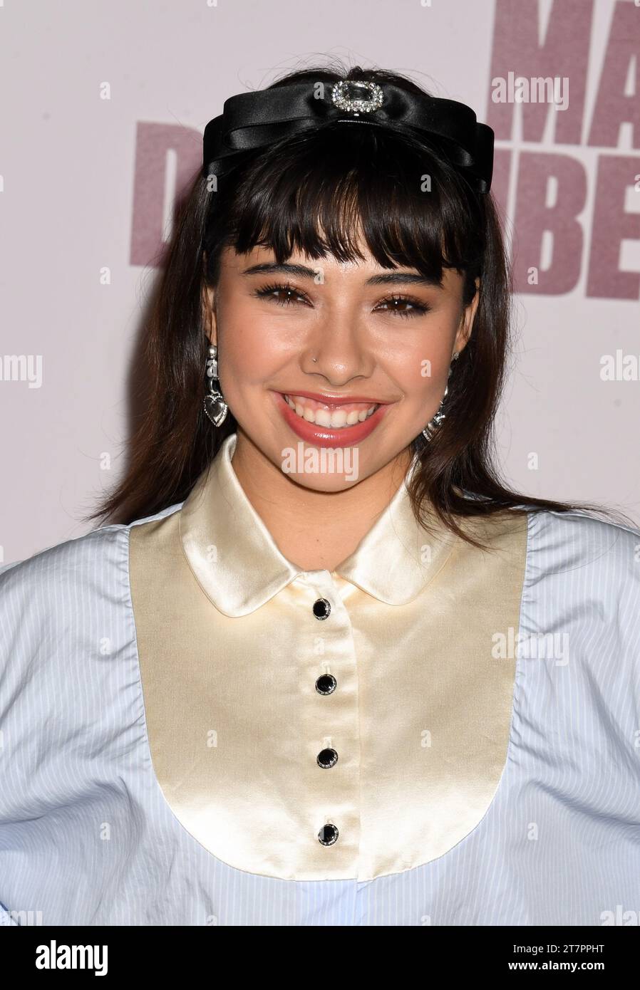Los Angeles, Ca. 16th Nov, 2023. Xochitl Gomez at the Netflix World Premiere of May December at the Academy Museum in Los Angeles, California on November 16, 2023. Credit: Jeffrey Mayer/Media Punch/Alamy Live News Stock Photo