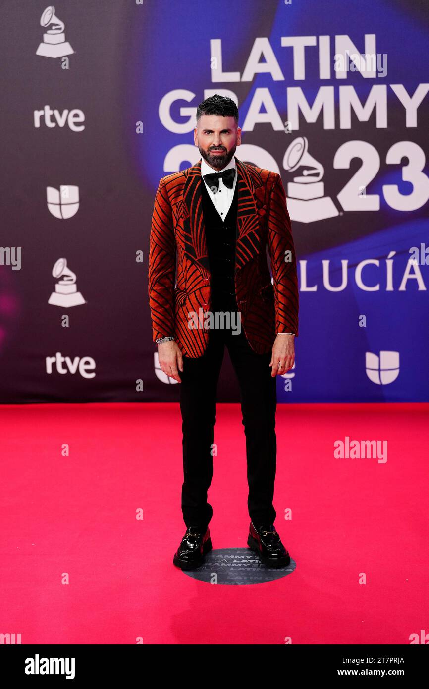 November 16, 2023, Seville, Andalucia, Spain: Jomari Goyso attends the red carpet during the 24th Annual Latin GRAMMY Awards at FIBES on November 16, 2023 in Seville, Spain (Credit Image: © Jack Abuin/ZUMA Press Wire) EDITORIAL USAGE ONLY! Not for Commercial USAGE! Stock Photo