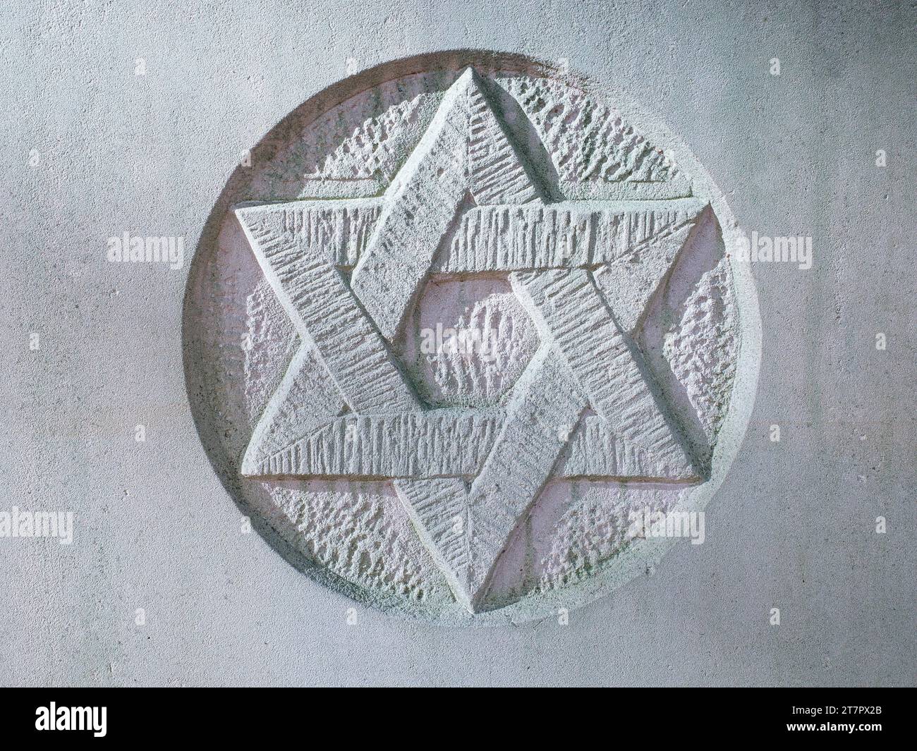 Symbolic photo on the topic Israel, Star of David, North Rhine-Westphalia, Germany Stock Photo