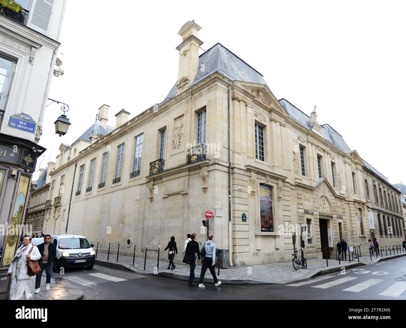 Musée Carnavalet on Rue de Sévigné, Paris, France Stock Photo