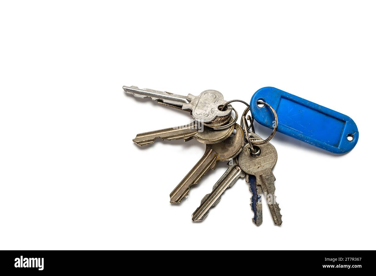 The keys isolated on a white background. Stock Photo