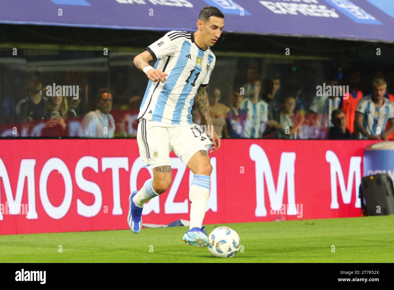 Buenos Aires, Argentina. 16th Nov, 2023. Angel Di María of Argentina during the match of qualifying to World Cup 2026 at La Bombonera Stadium ( Credit: Néstor J. Beremblum/Alamy Live News Stock Photo