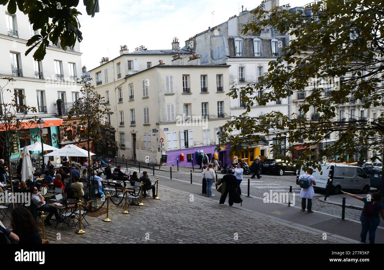 Le Relais de la Butte on Rue Ravignan in Montmartre, Paris, France ...