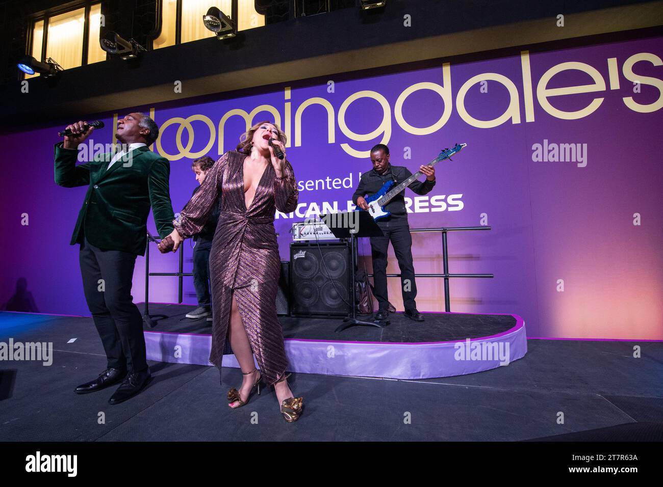 Port Chester, USA. 11th Nov, 2023. Norm Lewis and Jessica Vosk perform