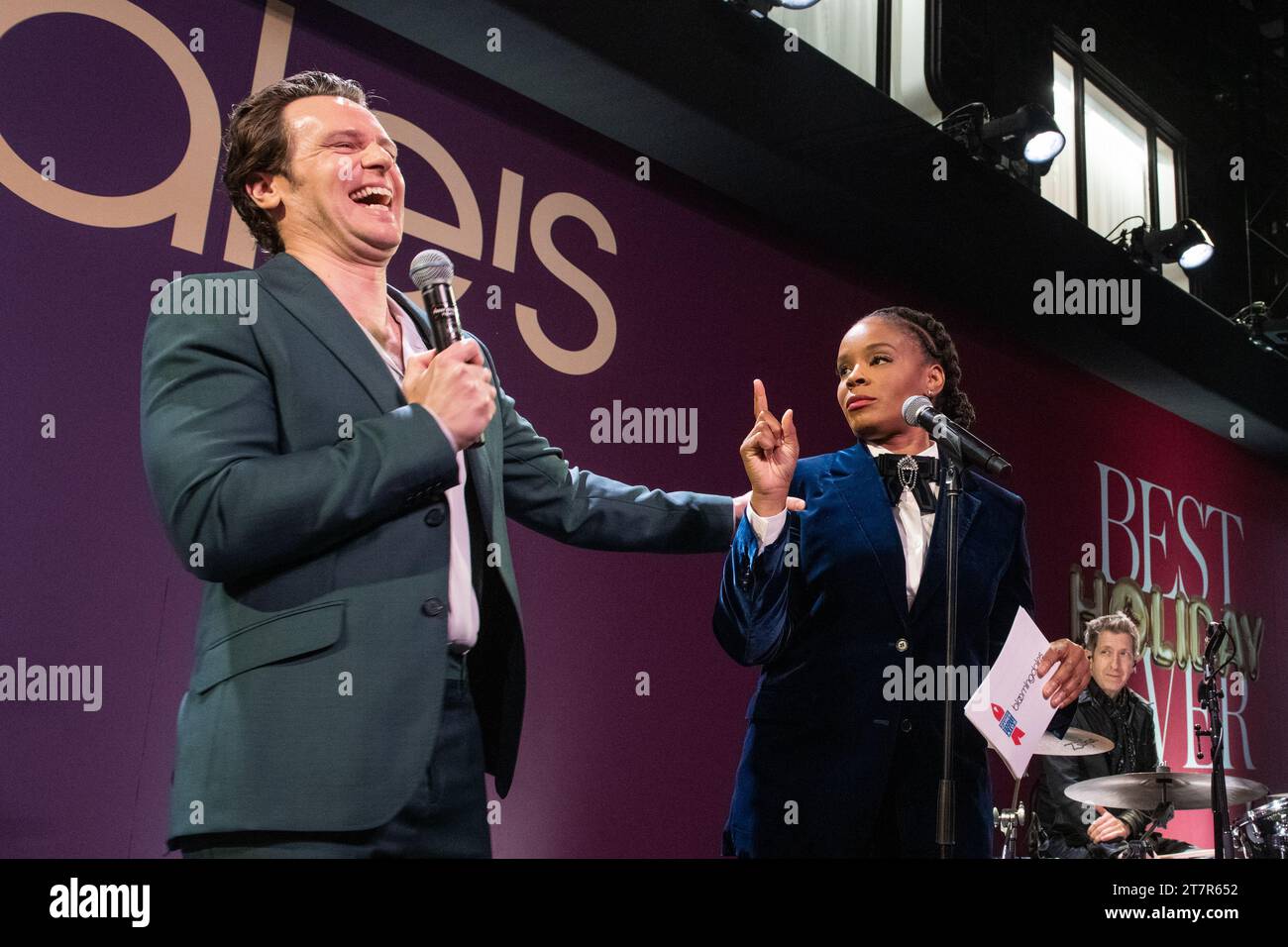 Port Chester, USA. 11th Nov, 2023. Amber Ruffin and Jonathan Groff