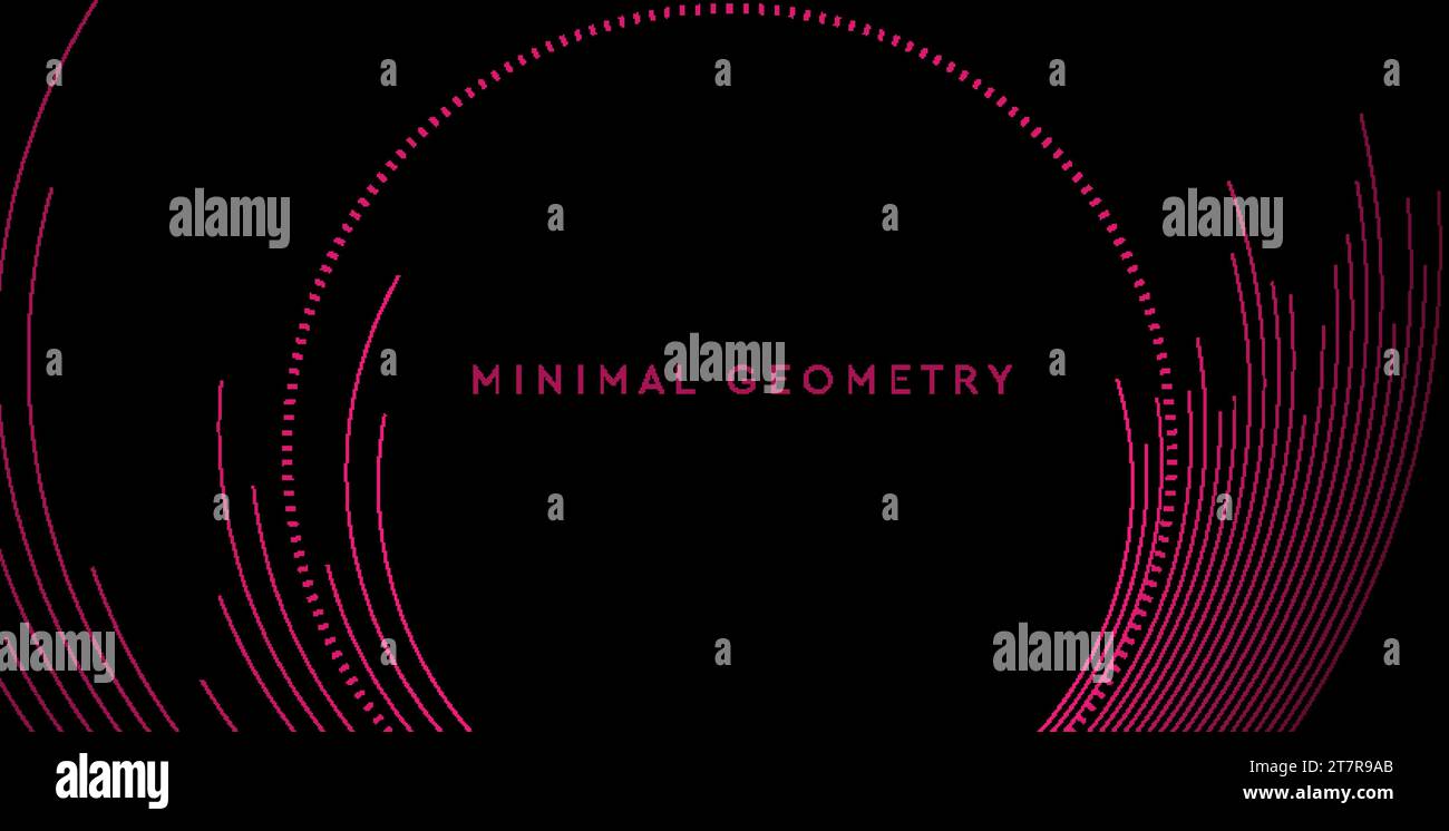 Black purple minimal round lines abstract futuristic tech background ...