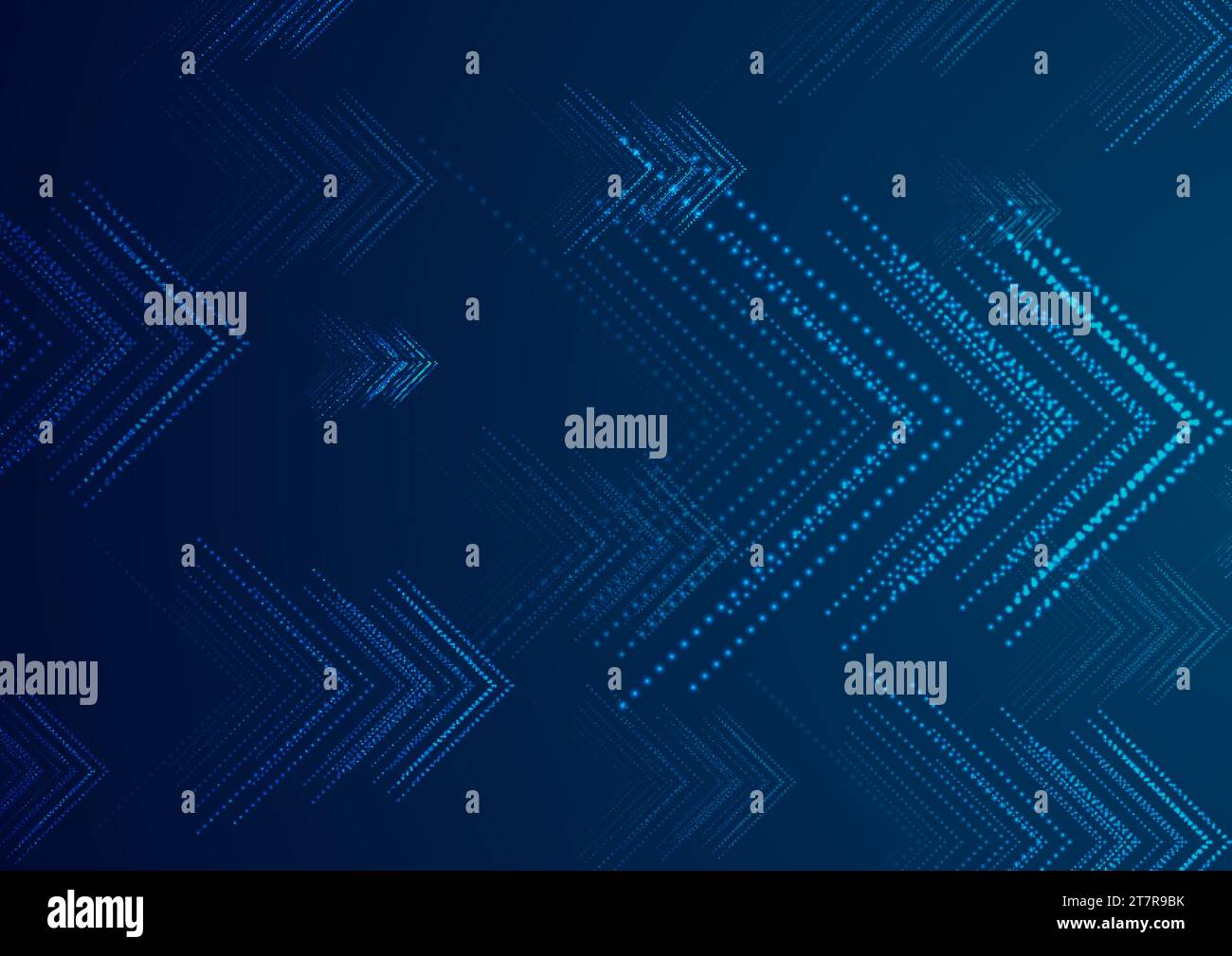 Blue abstract neon dotted lines arrows tech graphic design. Futuristic ...