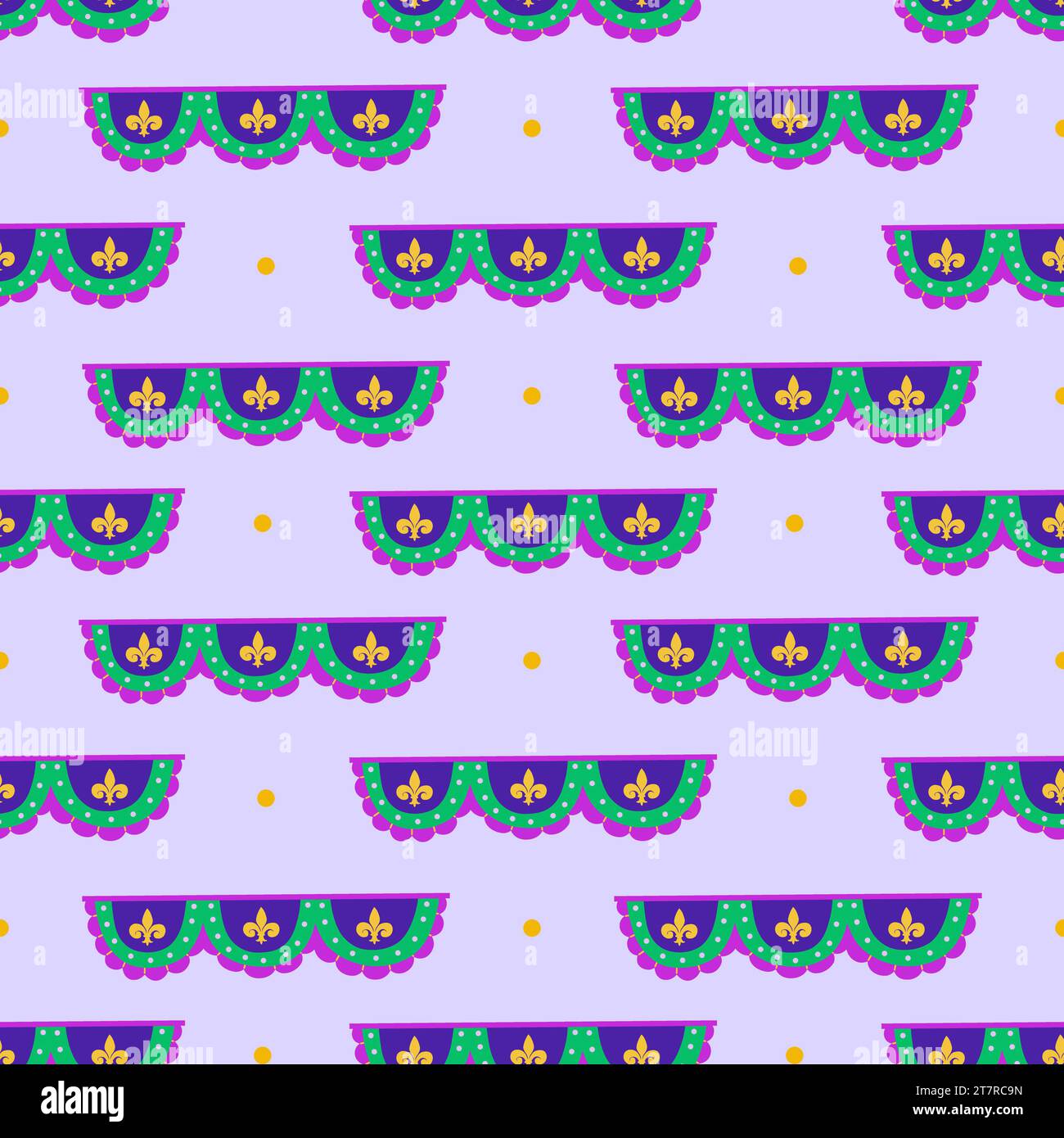 Mardi Gras Gartenflagge – Doppelseitig, Lila-grün-gelb, 30x45 Cm, Wetterfest