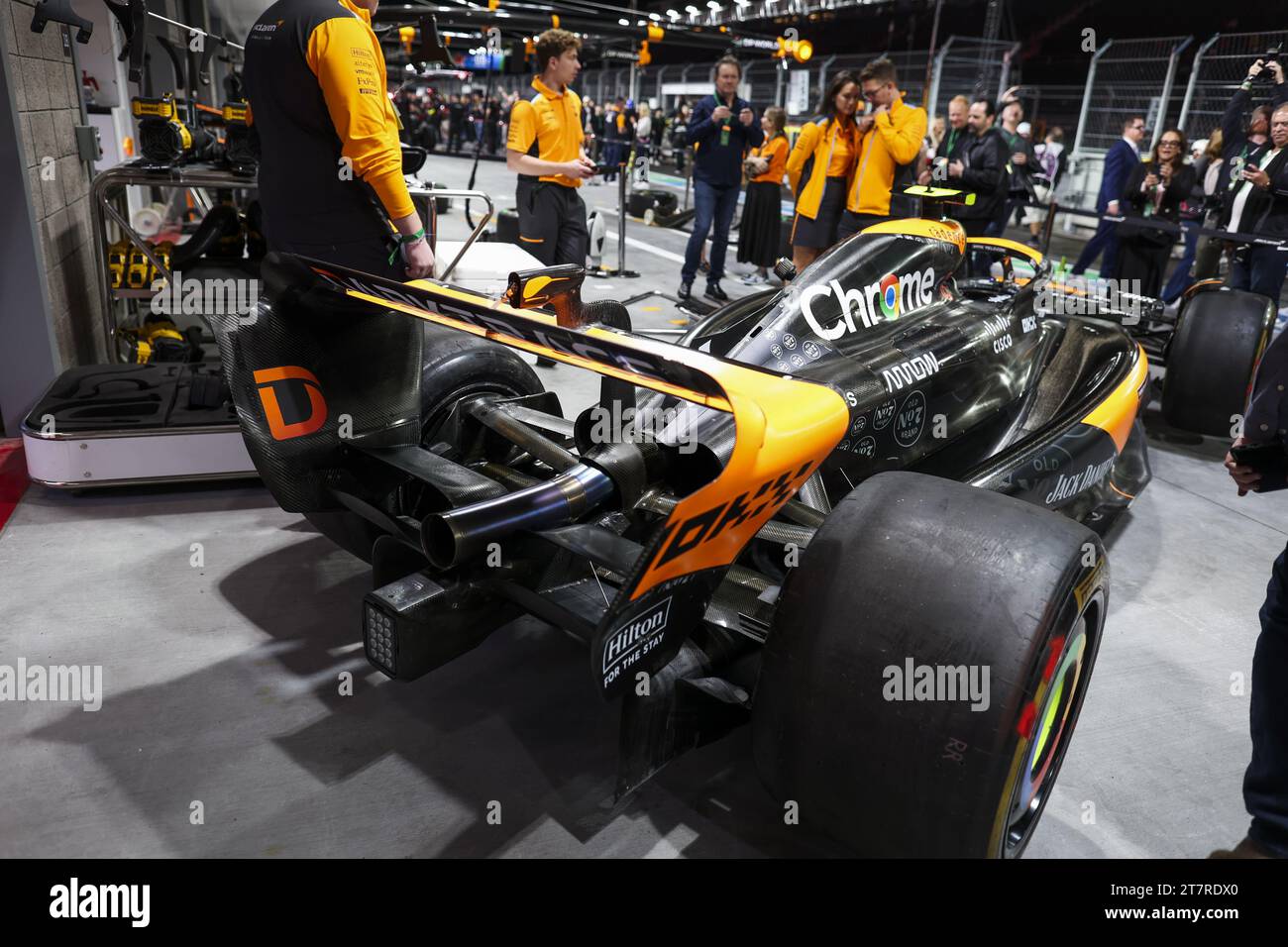 Rear suspension and wing, McLaren F1 Team MCL60 during the 2023 Formula ...