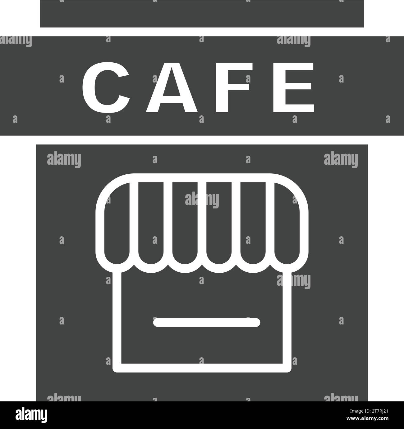 Cafe icon vector image. Stock Vector